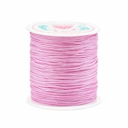 Knyttesnor - Nylonsnor. 0.8 mm. 50 meter. Lys pink